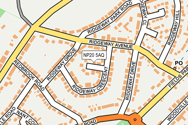 NP20 5AQ map - OS OpenMap – Local (Ordnance Survey)