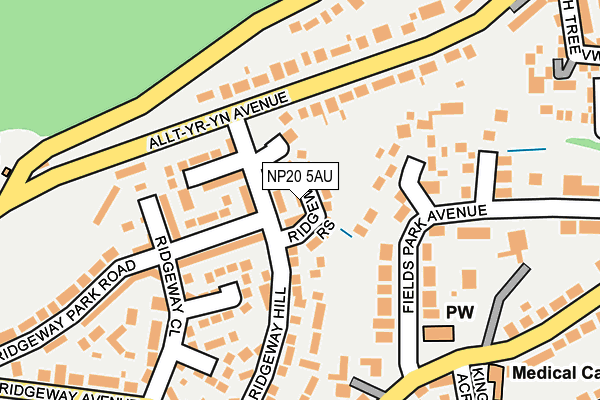 NP20 5AU map - OS OpenMap – Local (Ordnance Survey)