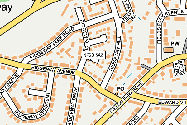 NP20 5AZ map - OS OpenMap – Local (Ordnance Survey)