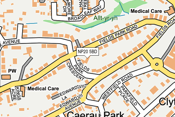 NP20 5BD map - OS OpenMap – Local (Ordnance Survey)