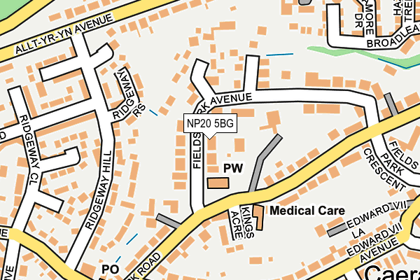 NP20 5BG map - OS OpenMap – Local (Ordnance Survey)
