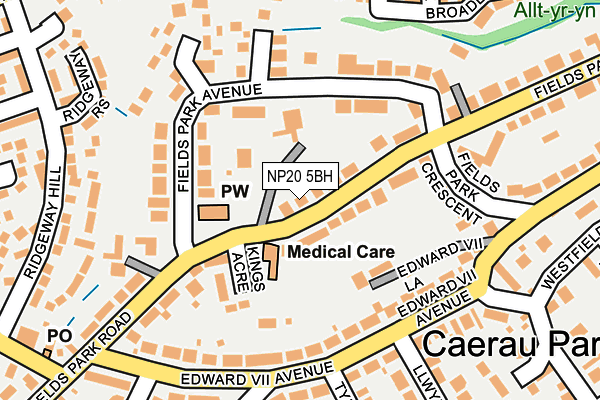NP20 5BH map - OS OpenMap – Local (Ordnance Survey)