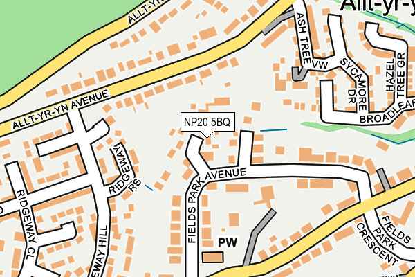 NP20 5BQ map - OS OpenMap – Local (Ordnance Survey)