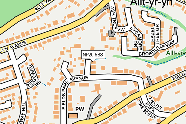 NP20 5BS map - OS OpenMap – Local (Ordnance Survey)