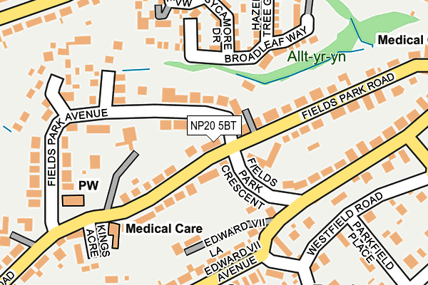 NP20 5BT map - OS OpenMap – Local (Ordnance Survey)