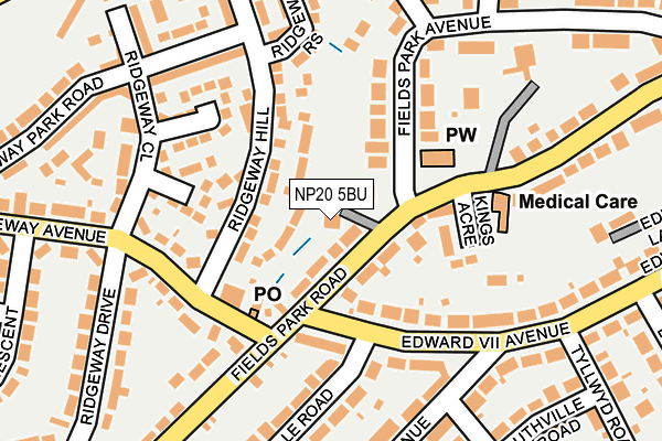 NP20 5BU map - OS OpenMap – Local (Ordnance Survey)