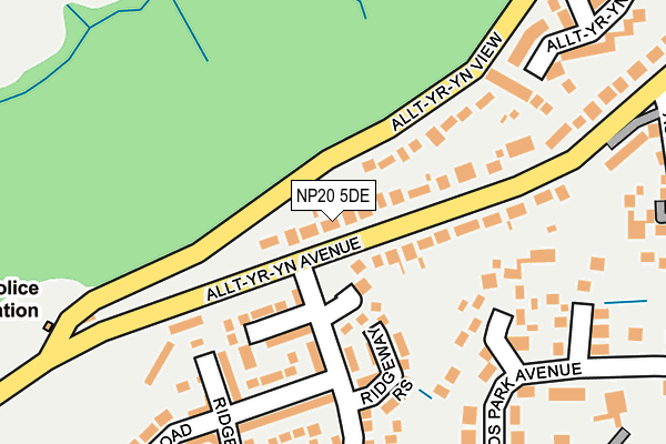 NP20 5DE map - OS OpenMap – Local (Ordnance Survey)