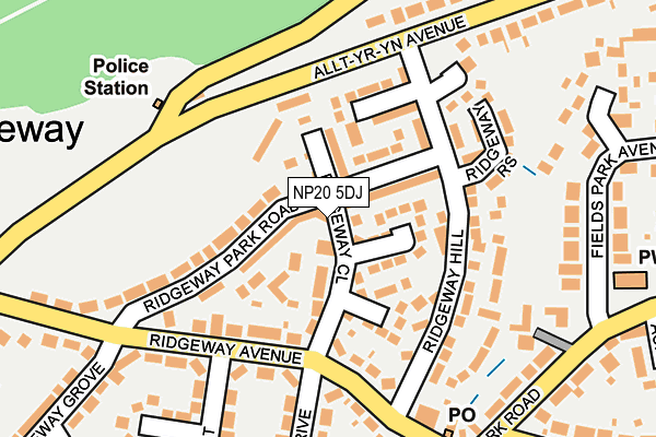 NP20 5DJ map - OS OpenMap – Local (Ordnance Survey)