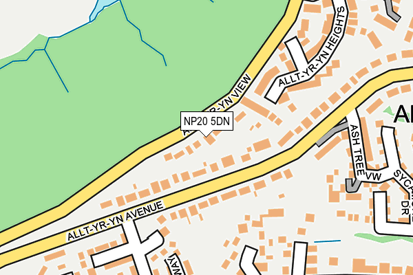 NP20 5DN map - OS OpenMap – Local (Ordnance Survey)
