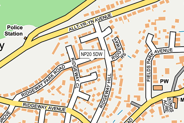 NP20 5DW map - OS OpenMap – Local (Ordnance Survey)
