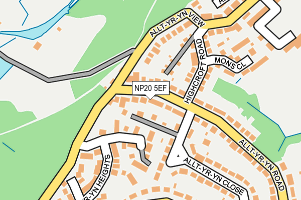 NP20 5EF map - OS OpenMap – Local (Ordnance Survey)