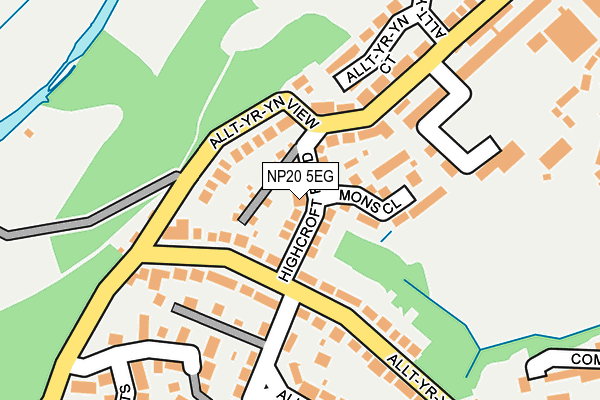 NP20 5EG map - OS OpenMap – Local (Ordnance Survey)
