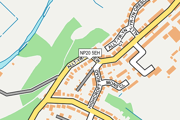 NP20 5EH map - OS OpenMap – Local (Ordnance Survey)