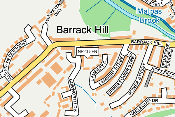 NP20 5EN map - OS OpenMap – Local (Ordnance Survey)