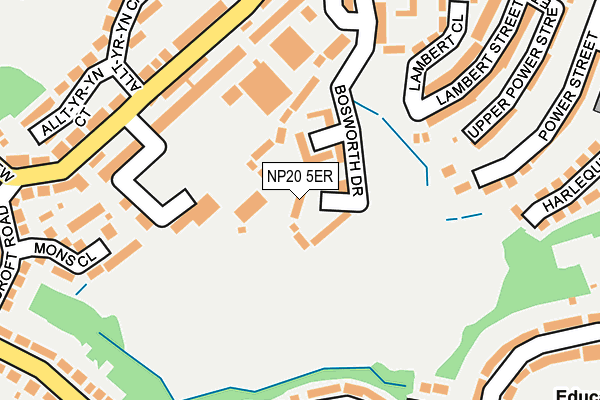 NP20 5ER map - OS OpenMap – Local (Ordnance Survey)