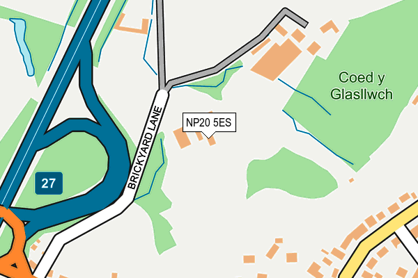 NP20 5ES map - OS OpenMap – Local (Ordnance Survey)