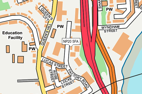 NP20 5FA map - OS OpenMap – Local (Ordnance Survey)