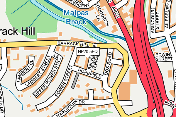 NP20 5FQ map - OS OpenMap – Local (Ordnance Survey)