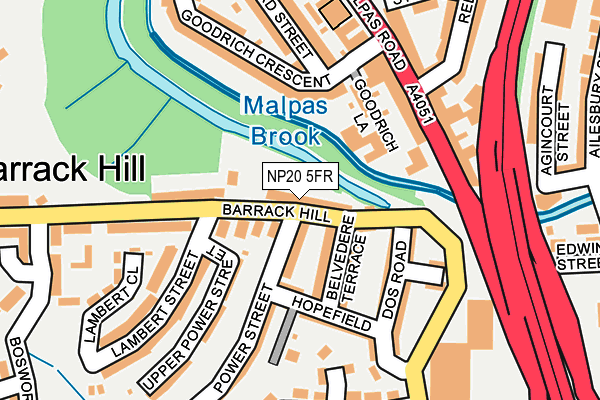 NP20 5FR map - OS OpenMap – Local (Ordnance Survey)