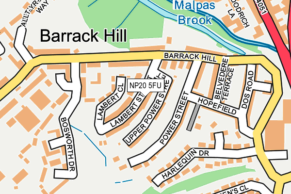 NP20 5FU map - OS OpenMap – Local (Ordnance Survey)