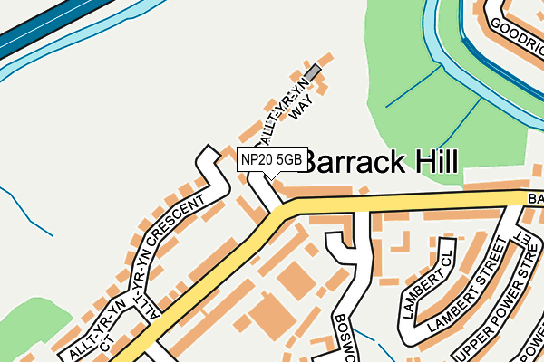 NP20 5GB map - OS OpenMap – Local (Ordnance Survey)