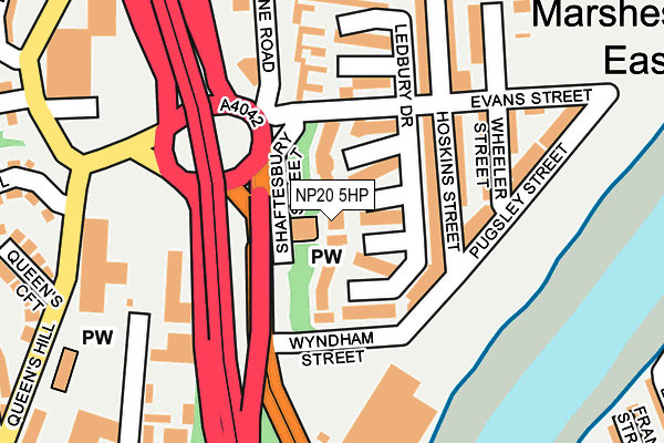 NP20 5HP map - OS OpenMap – Local (Ordnance Survey)