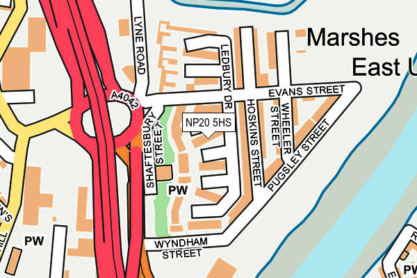 NP20 5HS map - OS OpenMap – Local (Ordnance Survey)