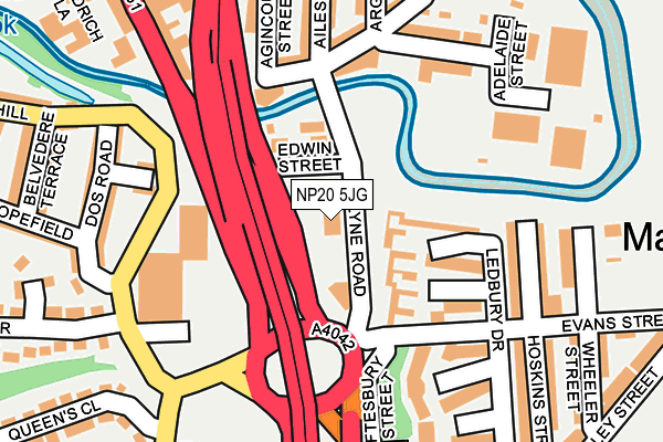 NP20 5JG map - OS OpenMap – Local (Ordnance Survey)
