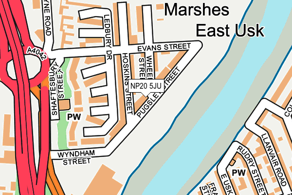 NP20 5JU map - OS OpenMap – Local (Ordnance Survey)