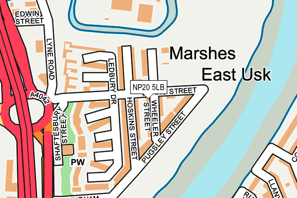 NP20 5LB map - OS OpenMap – Local (Ordnance Survey)