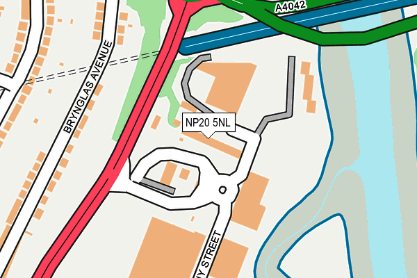 NP20 5NL map - OS OpenMap – Local (Ordnance Survey)