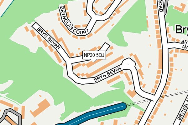 NP20 5QJ map - OS OpenMap – Local (Ordnance Survey)