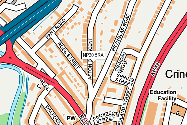 NP20 5RA map - OS OpenMap – Local (Ordnance Survey)