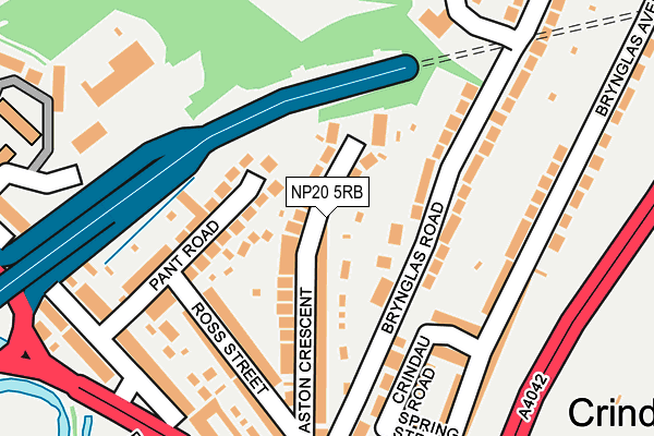 NP20 5RB map - OS OpenMap – Local (Ordnance Survey)