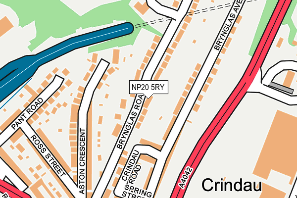 NP20 5RY map - OS OpenMap – Local (Ordnance Survey)