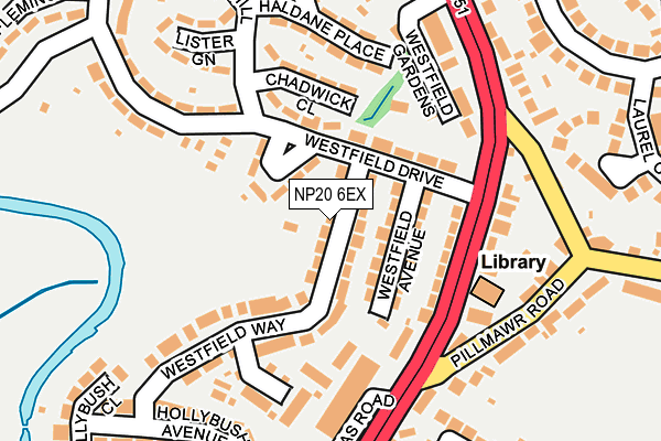 NP20 6EX map - OS OpenMap – Local (Ordnance Survey)