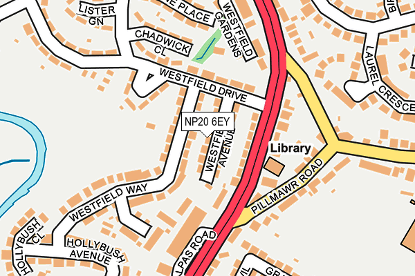 NP20 6EY map - OS OpenMap – Local (Ordnance Survey)