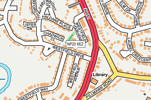 NP20 6EZ map - OS OpenMap – Local (Ordnance Survey)