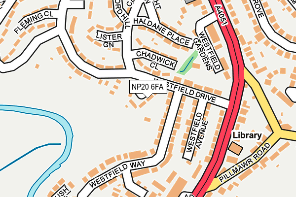 NP20 6FA map - OS OpenMap – Local (Ordnance Survey)