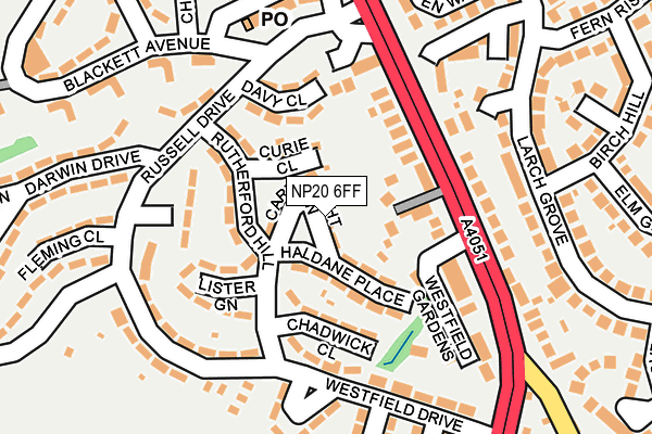 NP20 6FF map - OS OpenMap – Local (Ordnance Survey)