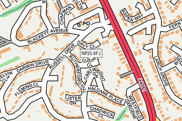 NP20 6FJ map - OS OpenMap – Local (Ordnance Survey)