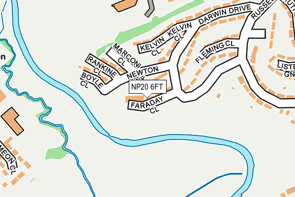 NP20 6FT map - OS OpenMap – Local (Ordnance Survey)