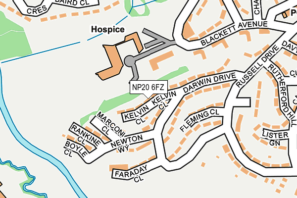 NP20 6FZ map - OS OpenMap – Local (Ordnance Survey)