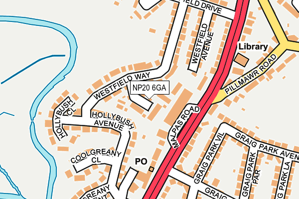 NP20 6GA map - OS OpenMap – Local (Ordnance Survey)