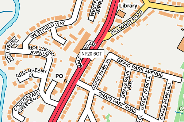 NP20 6GT map - OS OpenMap – Local (Ordnance Survey)