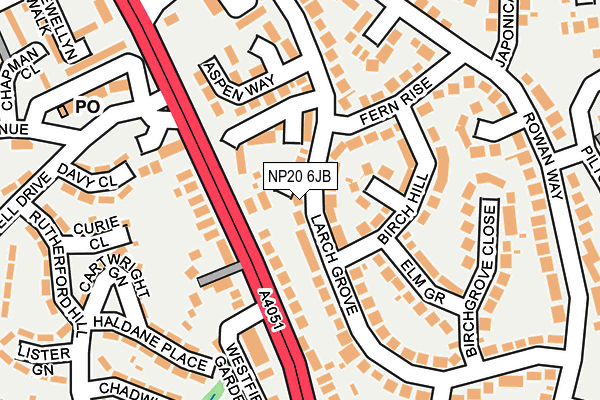 NP20 6JB map - OS OpenMap – Local (Ordnance Survey)