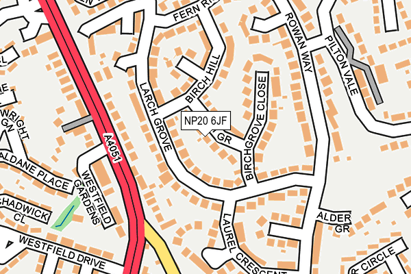 NP20 6JF map - OS OpenMap – Local (Ordnance Survey)