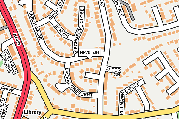 NP20 6JH map - OS OpenMap – Local (Ordnance Survey)
