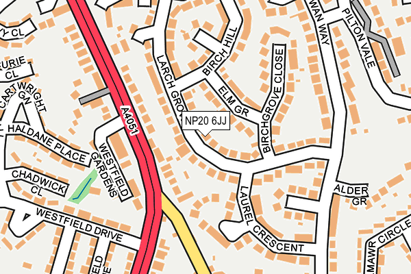 NP20 6JJ map - OS OpenMap – Local (Ordnance Survey)