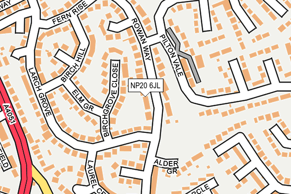 NP20 6JL map - OS OpenMap – Local (Ordnance Survey)